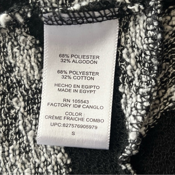 Women’s Daisy Fuentes Black White Striped Cardigan Size Small - Picture 6 of 8